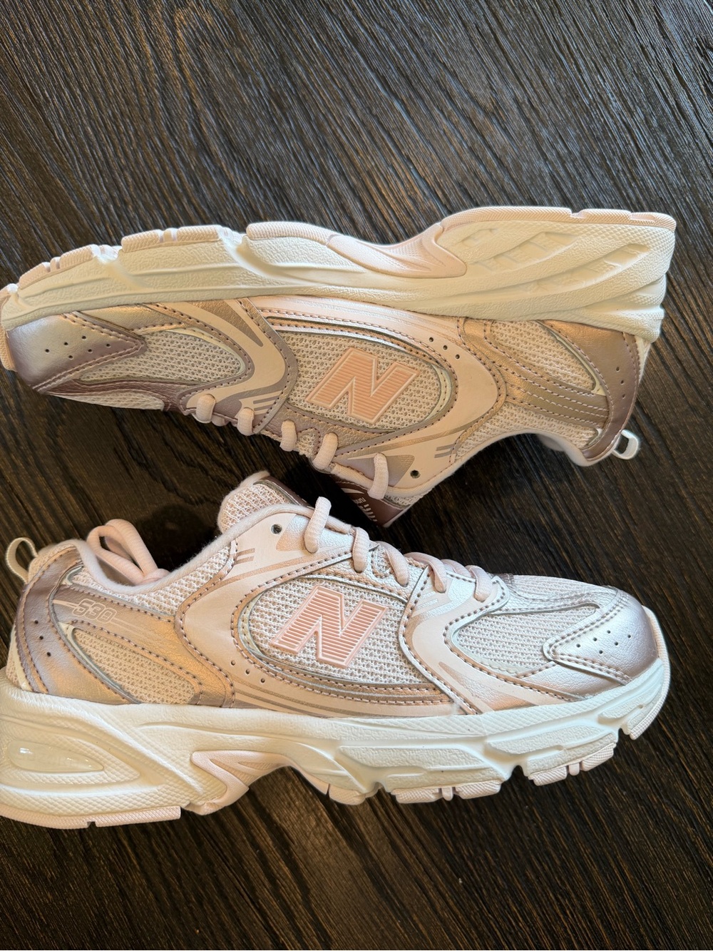 New Balance white and pink 530 women’s size 5.5